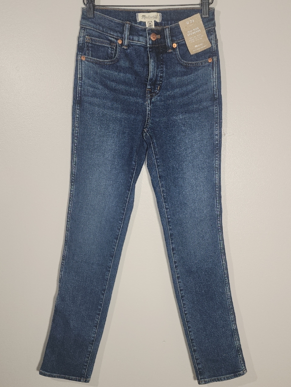 Madewell Slim High-Rise Skinny Jeans in Dark Indigo